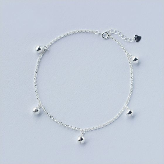 Jingle Bell 925 Sterling Silver Foot Anklet