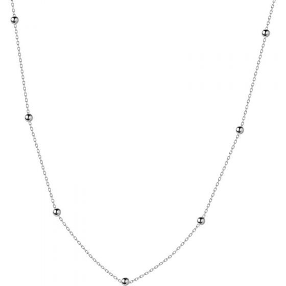 Choker Beads 925 Sterling Silver Necklace