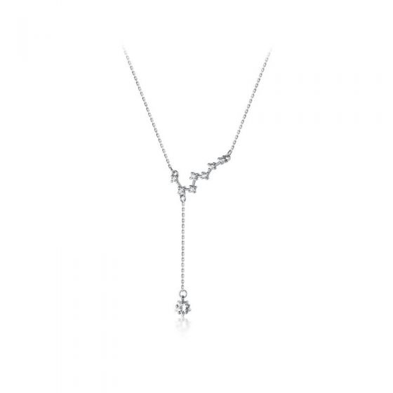 Girl CZ Big Dipper Stars 925 Sterling Silver Necklace