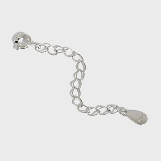 DIY Hollow Chain 925 Sterling Silver Extension Chain