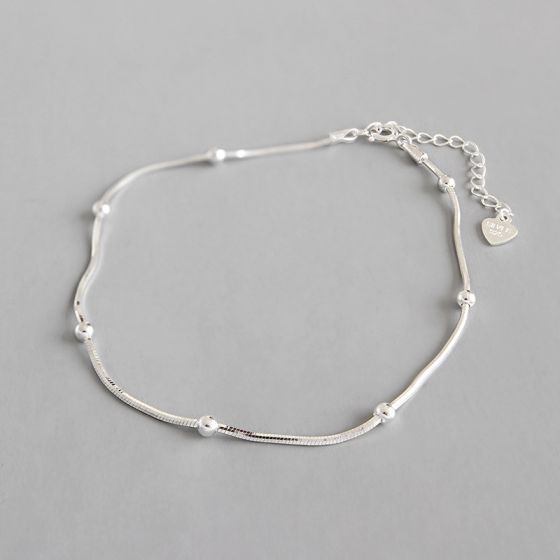 Simple Beads 925 Sterling Silver Bracelet
