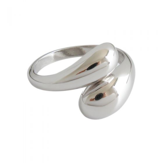 Office Waterdrop 925 anillo ajustable de plata esterlina