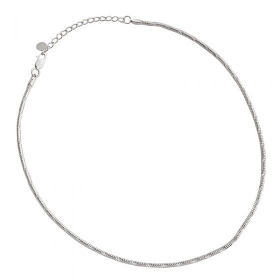 Simple Snake Chain 925 Sterling Silver Necklace