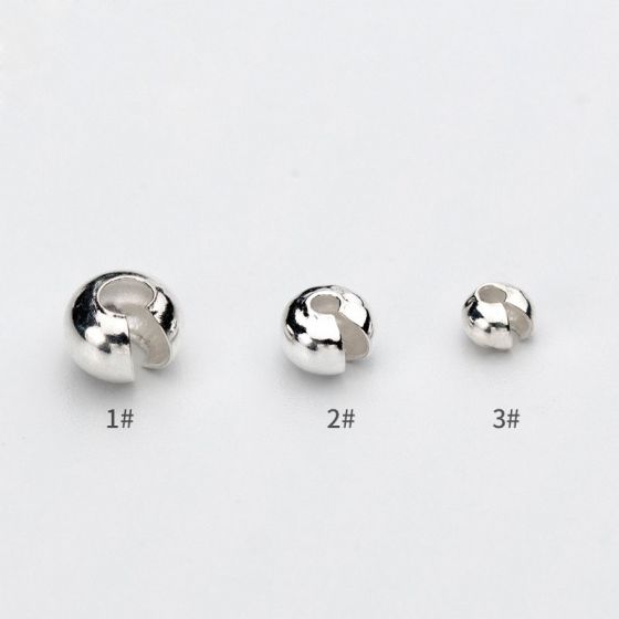Simple 3mm - 5mm Solid 925 Sterling Silver DIY Open Keeper
