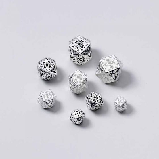 Casquettes de perle bricolage en argent sterling 925 à géométrie losange creuse