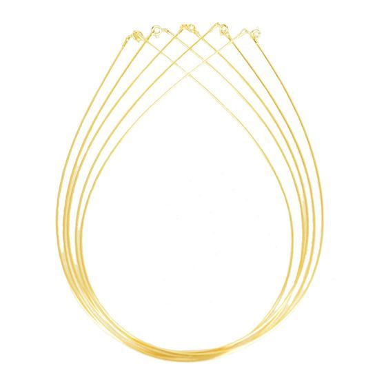 Модное ожерелье с желтым золотом 925 пробы