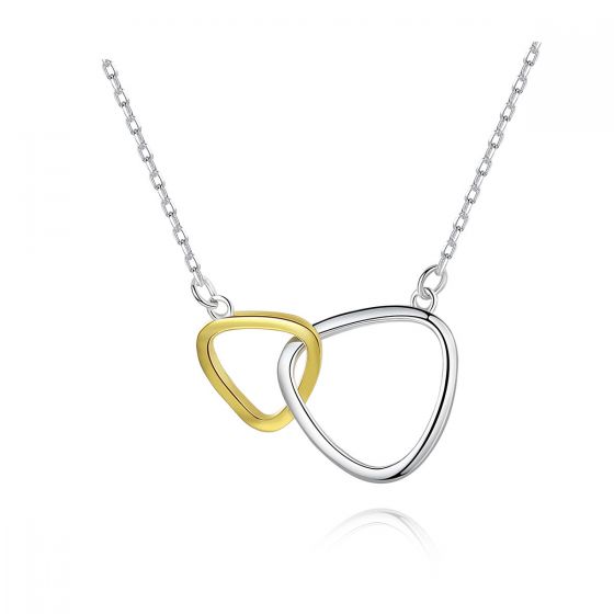 Simple Triangular Loop 925 Sterling Silver Necklace