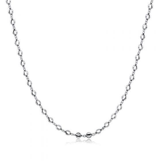 Ретро чересстрочное кольцо 925 Твердое серебро Мужское ожерелье