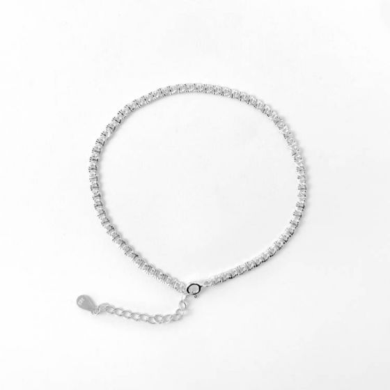 Geometry Hollow Chain 925 Sterling Silver Choker Necklace