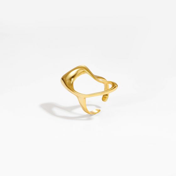 Модное нерегулярное регулируемое кольцо с полым ромбом из стерлингового серебра 925 пробы