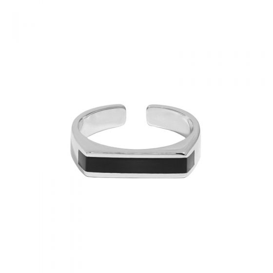 Geometry Rectangle Fashion  925 Sterling Silver Adjustable Ring