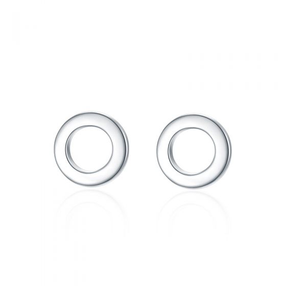 Casual Mini Circle 925 Sterling Silver Stud Earrings