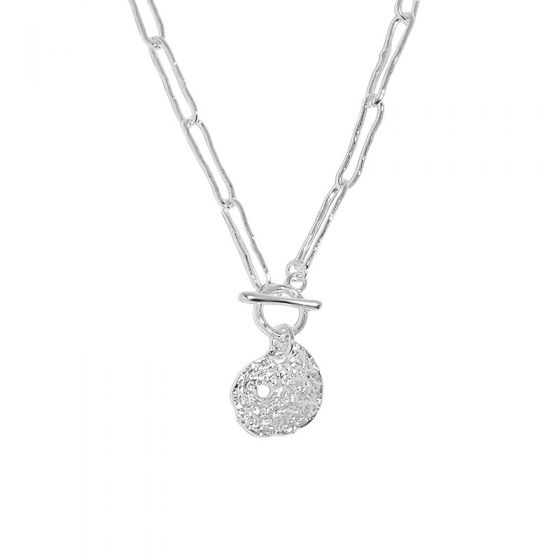 Women OT Lotus Leaf 925 Sterling Silver Necklace
