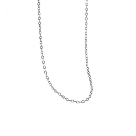 Simple Rolo Chain Hollow 925 Sterling Silver Necklace