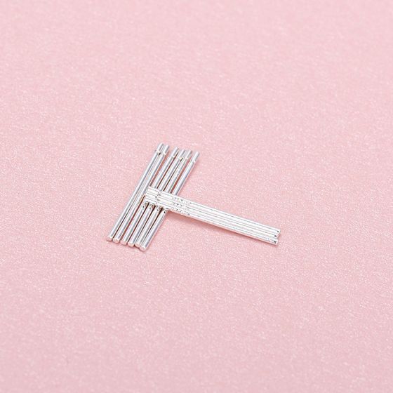 Simple Stick Strip 925 Sterling Silver DIY Earring Settings Pin