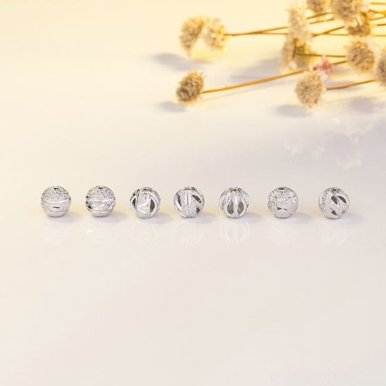 925 Sterling Silver DIY Cute Lucky Beads Caps