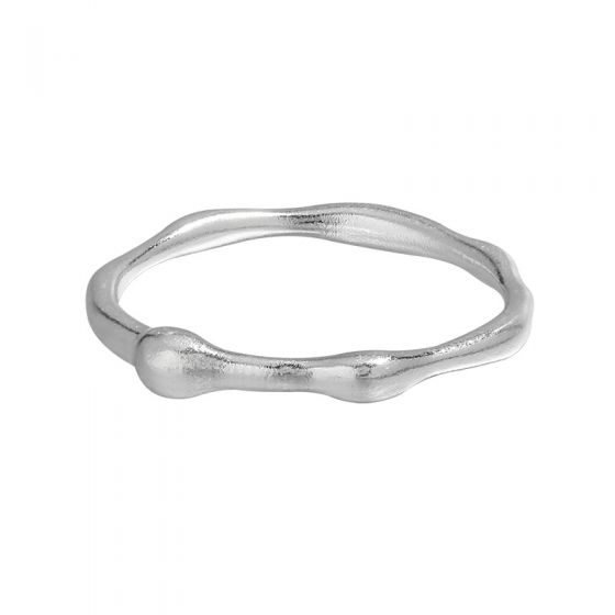 Minimalism Irregular Lines Knots 925 Sterling Silver Ring