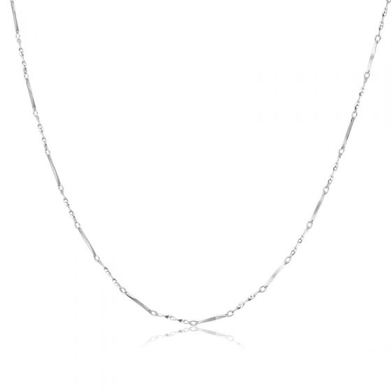 Twisted Link Bar 925 Sterling Silver 20 "22" 24 "chaîne
