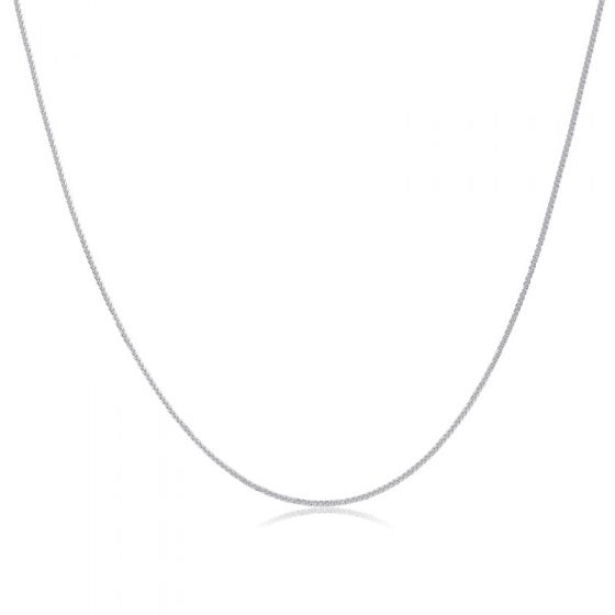 Fashion Spiga Chain Collar Necklace 925 Sterling Silver 16"/18"