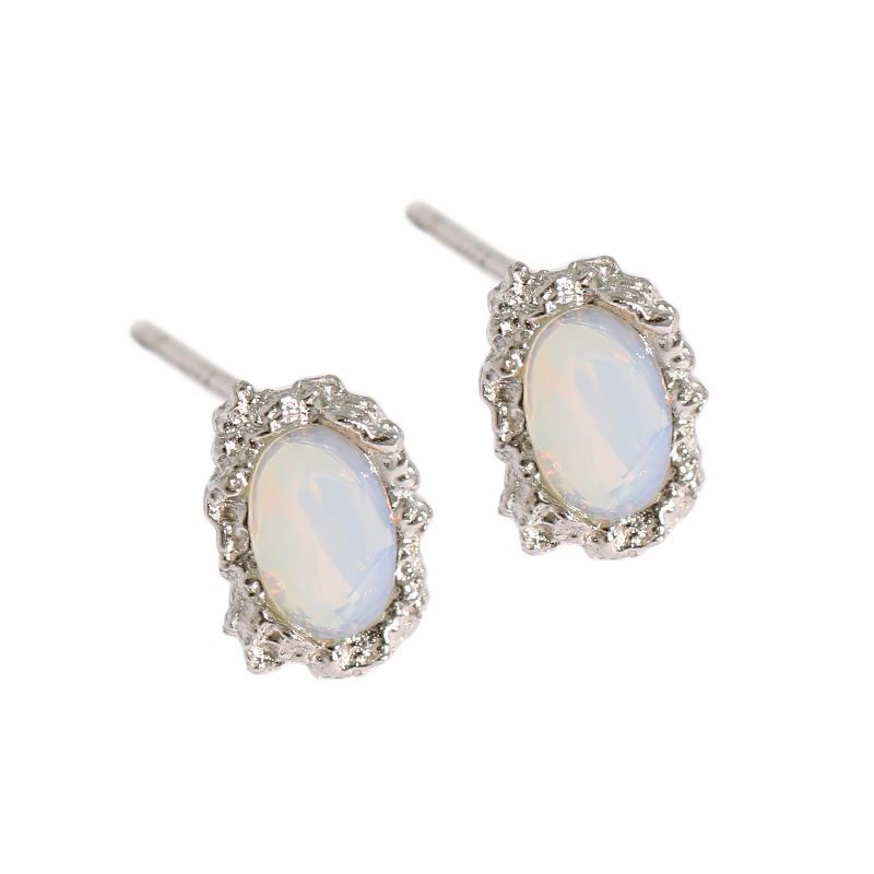 Elegant Pearl Earrings with diamond/9mm/925 Sterling Silver 