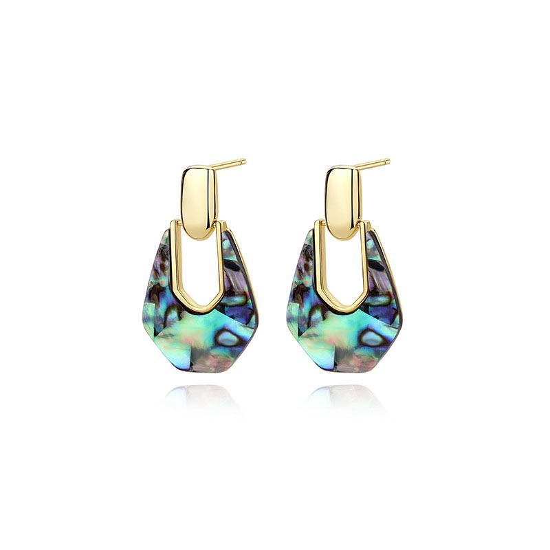Details about   Abalone Shell 925 Sterling Silver  Stud Earrings Gift Boxed 