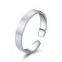 Adjustable Brushed Polishing Solid 925 Sterling Silver Open Size Joint Ring Band