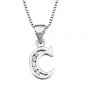 Personalized Character Capital Letter Initial A B C D E~Z 925 Silver Pendant