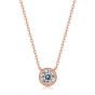 Simple Round Moissanite CZ Bubble 925 Sterling Silver Necklace