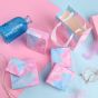 Fashion Pink Blue Marbling Jewelry GIft  Box Shopping Bag