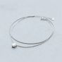 Fashion Five Star 925 Sterling Silver Double Layer Anklet
