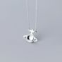 2019 Hot CZ Star Planet 925 Sterling Silver Necklace