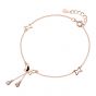 Sweet Hollow Butterfly CZ 925 Sterling Silver Anklet