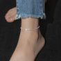 Simple Babysbreath Girl 925 Sterling Silver Anklet