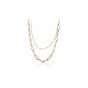 Double Layer Hollow Chain 925 Sterling Silver Necklace