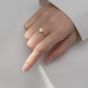 Регулируемое кольцо Lady CZ Snowflake из стерлингового серебра 925 пробы