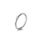 Minimalism Round CZ 925 Sterling Silver Ring