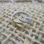 Модные регулируемые рожки Элегантное кольцо из стерлингового серебра 925