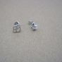 Fashion nable Simple Gift Cat Foot 925 Sterling Silver Studs Earrings