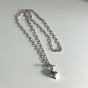Party Heart Love 925 Sterling Silver Vinatge Necklace