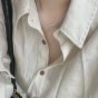 Collar de plata esterlina 925 con cuentas OT irregulares de moda