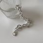Casual No Plating Hollow Chain 925 Sterling Silver Bracelet