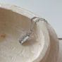 Простое нерегулярное колье из арахисовой скорлупы из стерлингового серебра 925 пробы