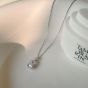 Office Emerald CZ 925 Sterling Silver Necklace
