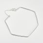 Simple Geometry Hexagon 925 Sterling Silver Open Bangle