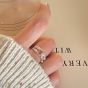 Fashion Hollow Knot 925 Sterling Silver Adjustable Ring
