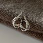 Casual Cross Knot 925 Sterling Silver Stud Earrings