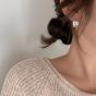 Simple Geometry Arc C Shape 925 Sterling Silver Stud Earrings