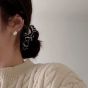 Girl Semicircle Ball 925 Sterling Silver Stud Earrings