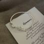 Simple Double Layer Buckle 925 Sterling Silver Bangle