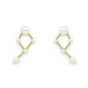 Natural White Pearl Simple Luxury Elegant 925 Sterling Silver Studs Earrings